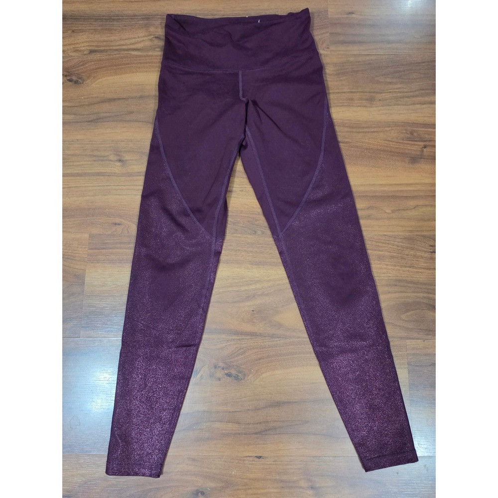 Excellent Old Navy Active Leggings Small Purple Metallic Shimmer High Waisted